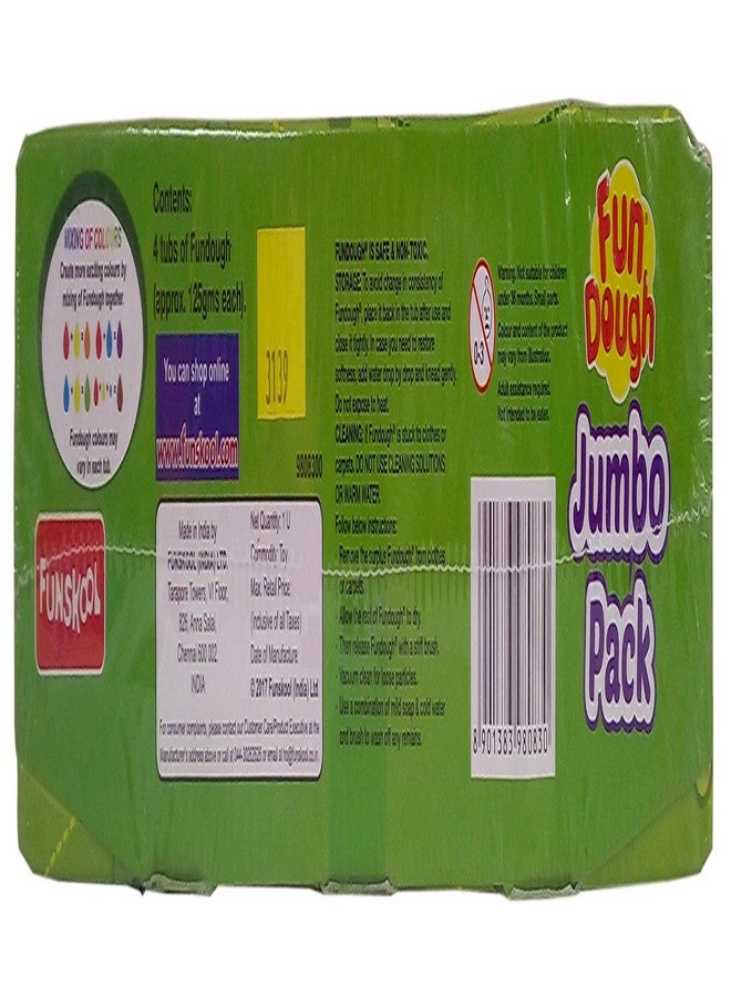 Funskool Fun Dough Jumbo Pack - Multicolour Carton - Kids - Image 2